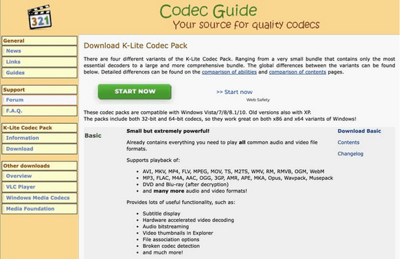alat paket codec Paket Codec K-Lite